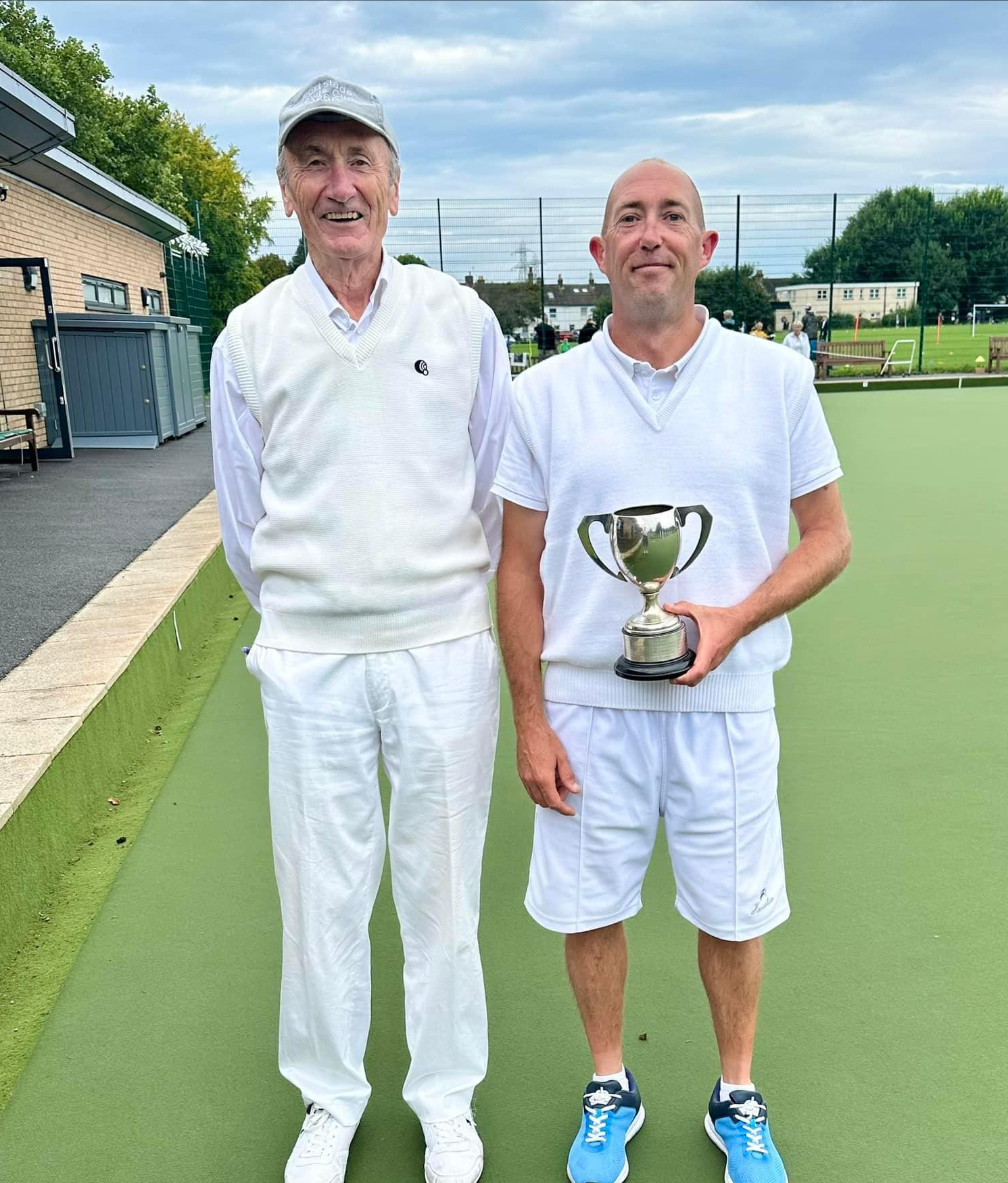 Singles handicap 2024 - Winner Shaun Willis (r), runner up Adrian Williams (l)