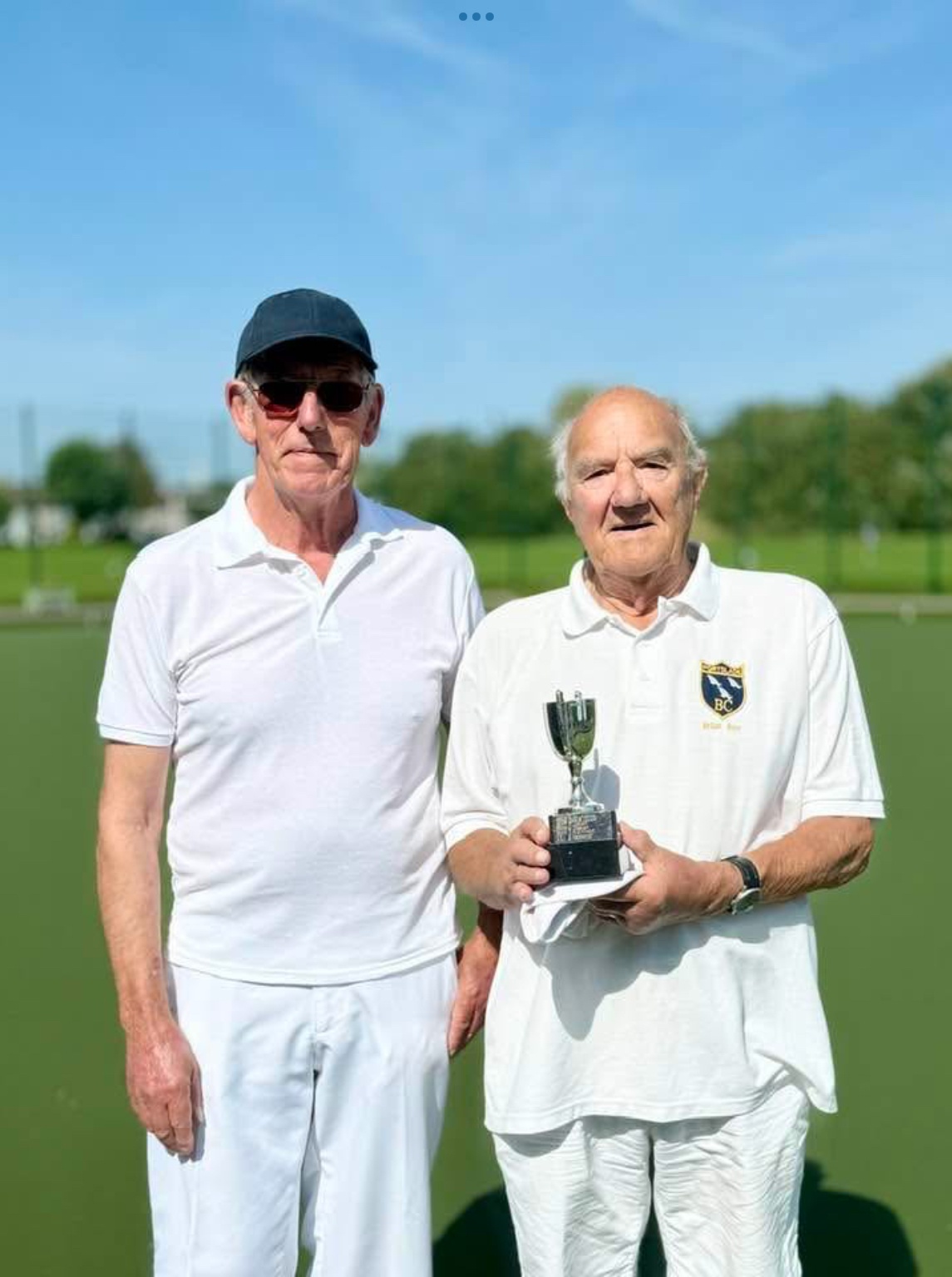 Novices Cup 2025. Winner Brian Box (r), Runner-up Bill Mason (l)