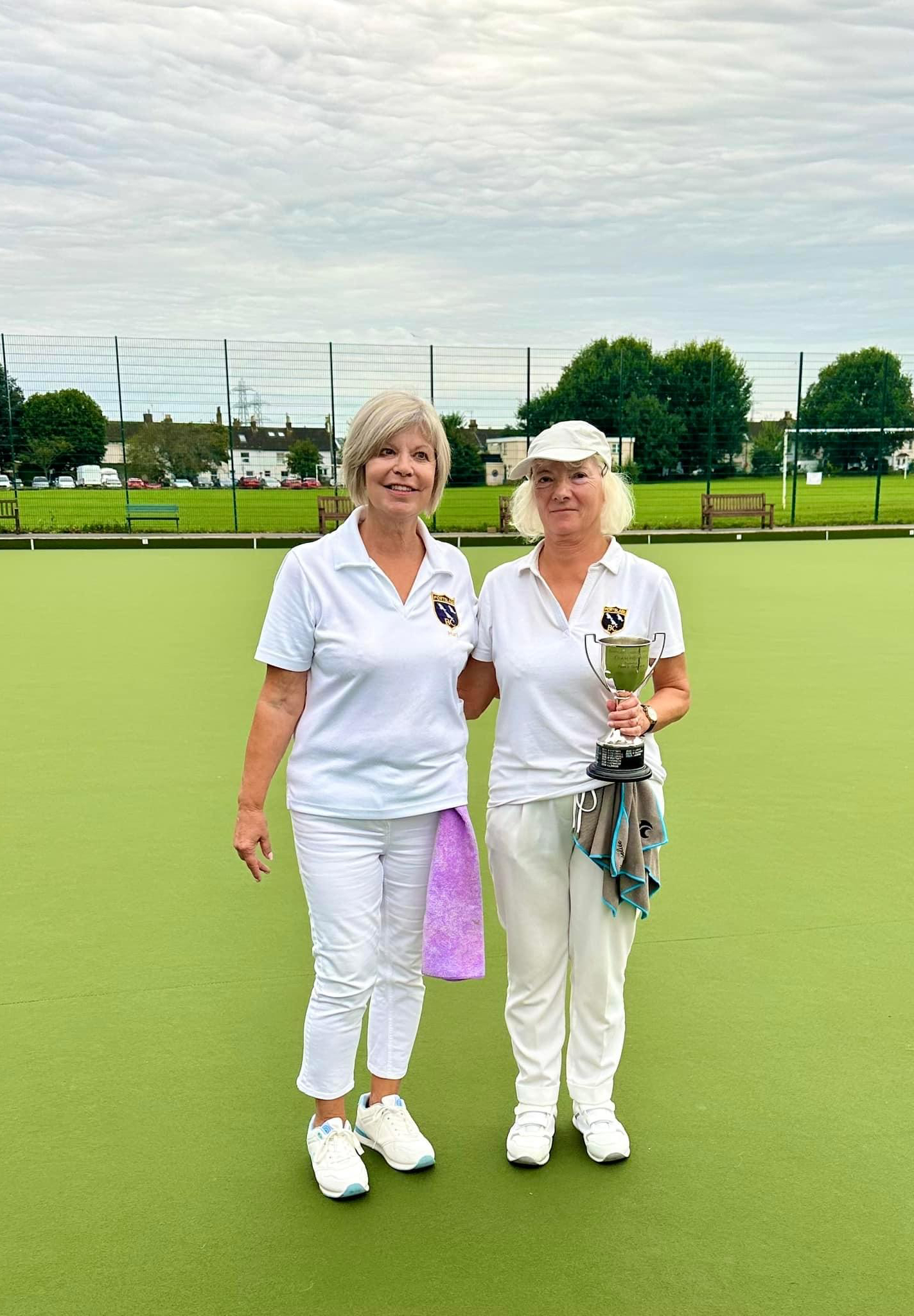 Ladies Championship 2024. Winner Ann Larkin (r), runner-up Marj McCombie (l)